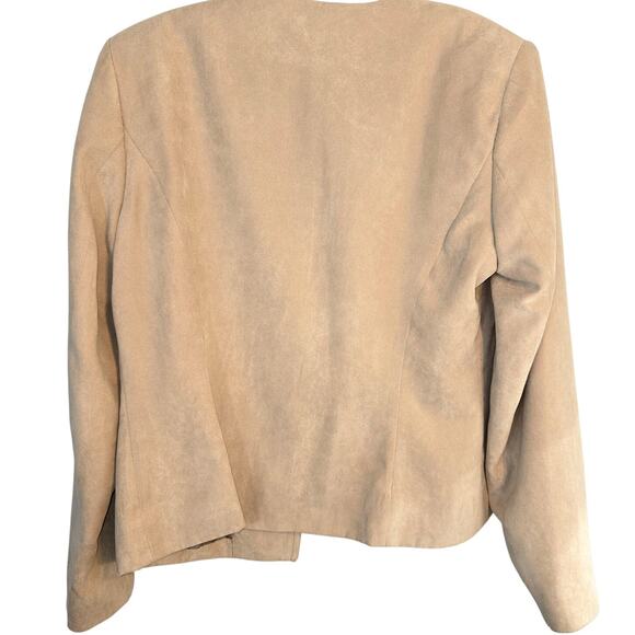 DressBarn Women's Medium M Blazer Tan Suit Coat Misses Size 8 10 Jacket - Picture 4 of 5